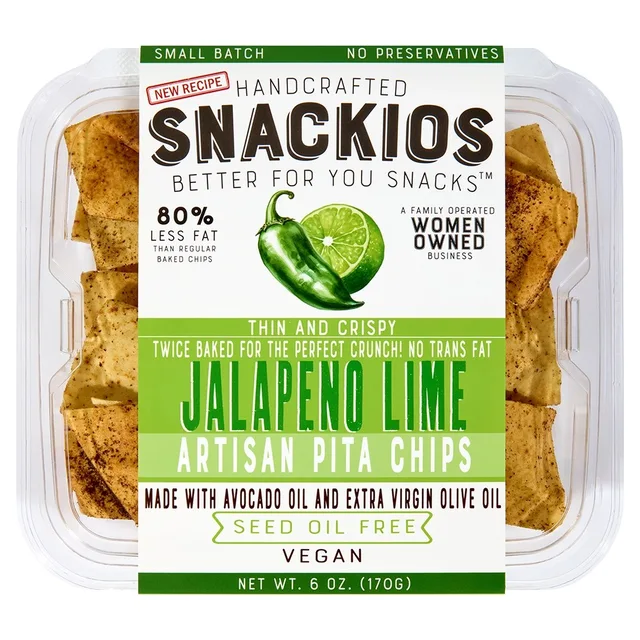 Snackios - Jalapeno Lime Pita Chips