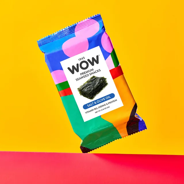 Wow - Salt & Olive Oil Seaweed Snacks, 1.05oz