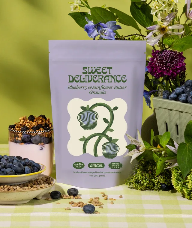 Sweet Deliverance  - Blueberry & Sunflower Butter Granola