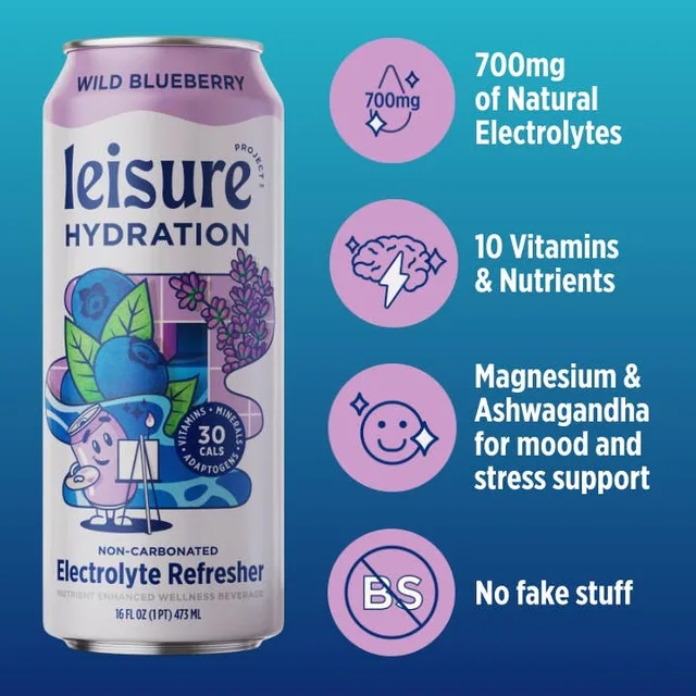 Leisure Hydration Electrolyte - Wild Blueberry