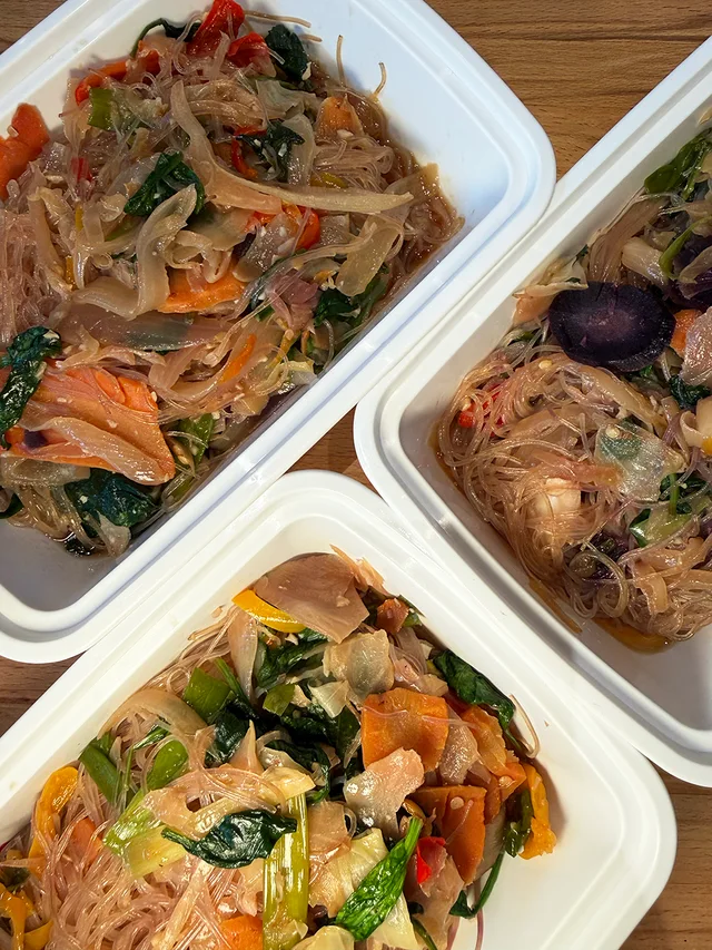 Japchae (microwave-ready)