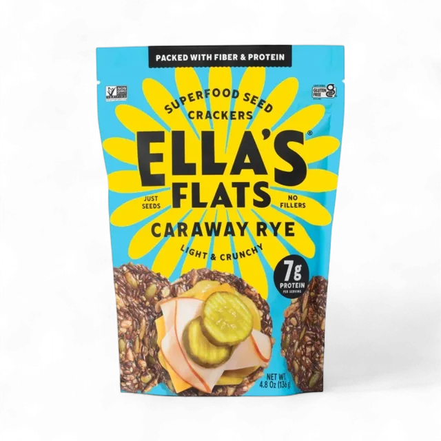 Ella's Caraway Rye Superfood Seed Cracker