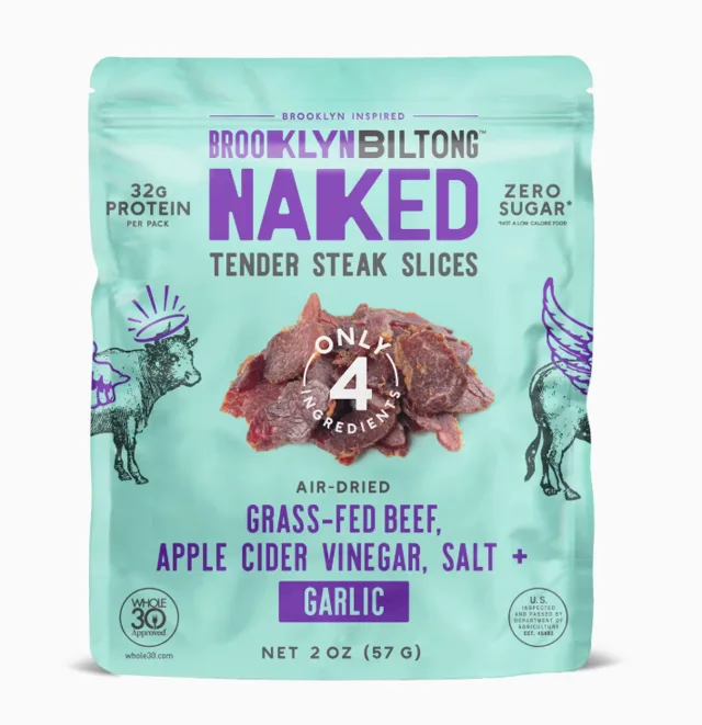 Grass Fed Garlic Flavor Biltong Tender Jerky