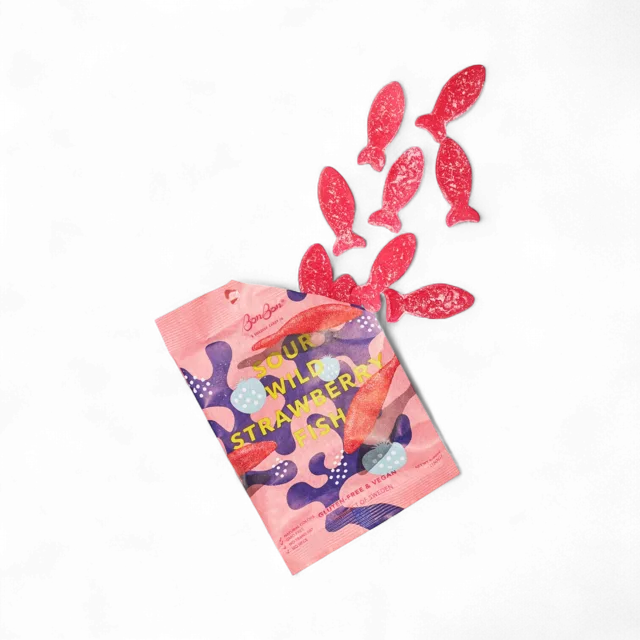BonBon - Sour Wild Strawberry Fish, 5.2oz