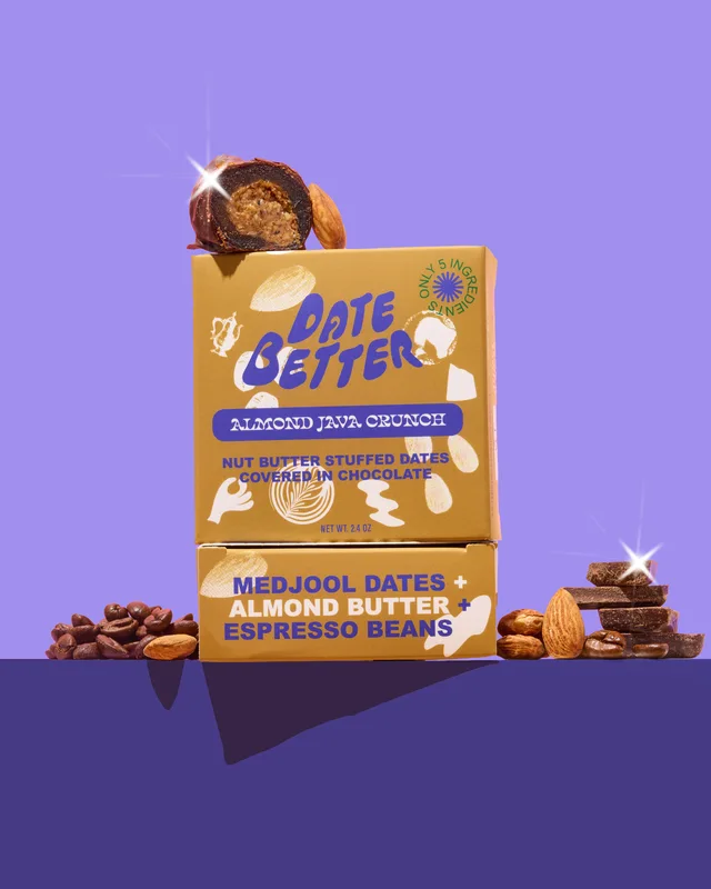Date Better - Almond Java Crunch Chocolate Covered Dates