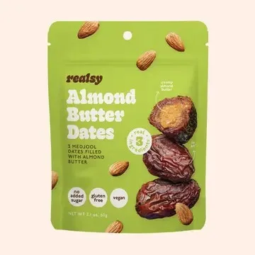 Realsy - Almond Butter Filled Medjool Date Snack Packs
