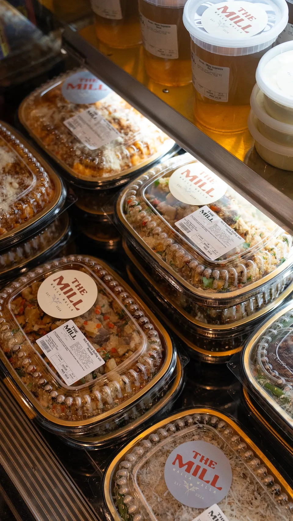 Trays from our kitchen, ready to go